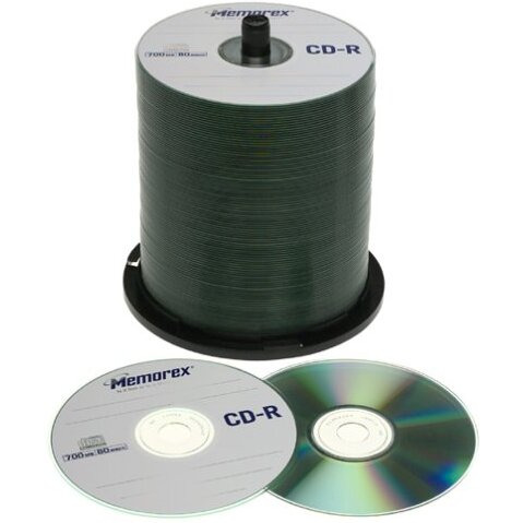 Memorex 700Mb/80-Minute 52X Cd-R Media 100-Pack Spindle