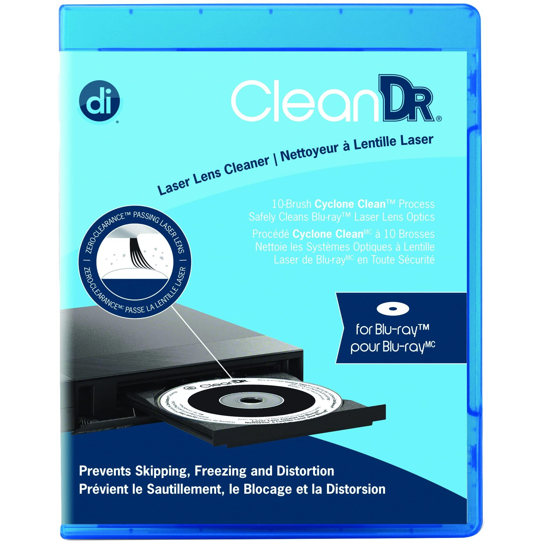 Digital Innovations Cleandr For Blu-Ray Laser Lens Cleaner For Blu-Ray / Dvd / Ps3 / Ps4 / Xbox / Xbox 360 / Xbox One (4190300)