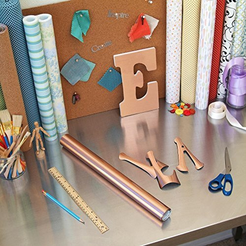 Con-Tact Brand 06F-C8M22-06 Shelf And Drawer Liner, Brushed Copper