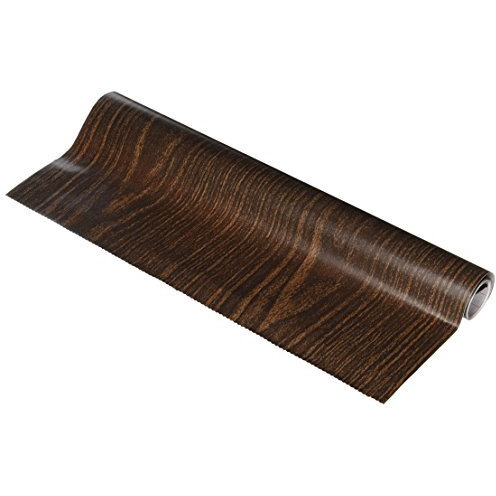 Con-Tact Brand Creative Covering Self-Adhesive Shelf And Drawer Liner, 18"" X 9, Walnut Brown Wood Grain