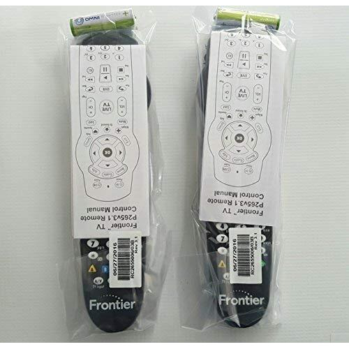 Set Of Two Verizon Fios Tv Replacement Remote Controls By Frontier Works With Verizon Fios Systems, Model P265