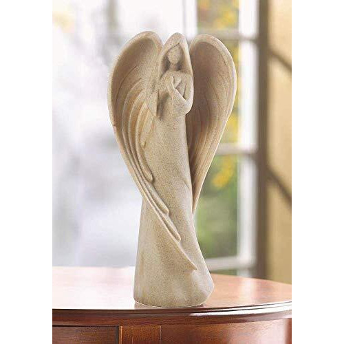 Zings & Thingz 57070647 Earth Angel Figurine, 1 Count (Pack Of 1), Cream