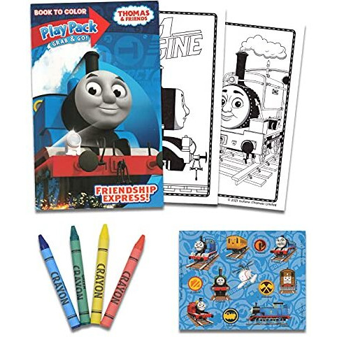 Thomas The Train Coloring And Activity Book Set With Over 90 Stickers (2 Books, 4 Sticker Sheets)