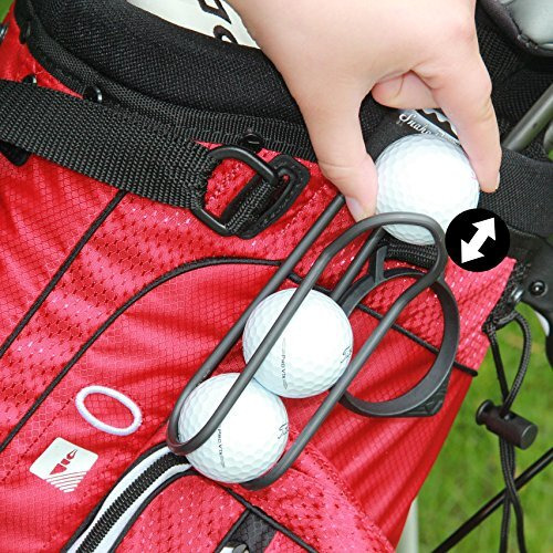 Golf Ball Holder - Pro With Quick-Draw Release (Black)