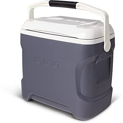 Igloo Thermoelectric Iceless 28-40 Qt Electric Plug-In 12V Coolers, 28Qt Iceless Gray