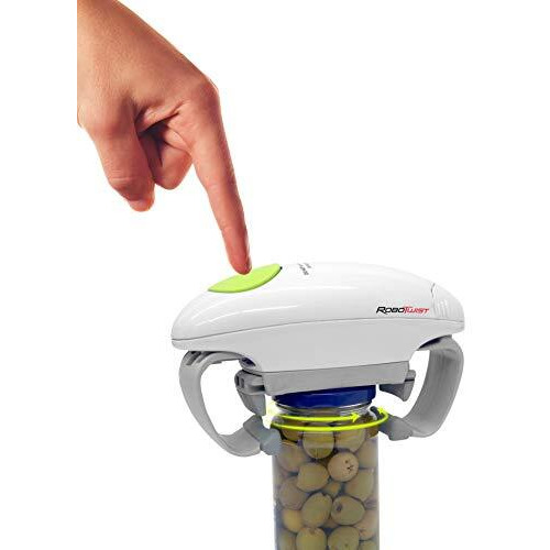 Robo Twist Electric Jar Opener- The Original Robotwist One Touch Electric Handsfree Easy Jar Opener, Works For Jars - As Seen On Tv