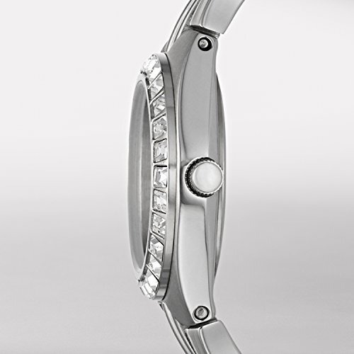 Relic By Fossil Womens Queens Court Stainless Steel Analog-Quartz Watch With Stainless-Steel Strap, Silver, 12 (Model Zr11788)