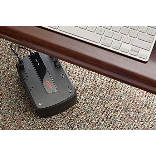 Apc Ups Battery Backup Surge Protector, Be650G1 Surge Protector With Battery Backup, Dataline Protection, Backup Battery Power Supply