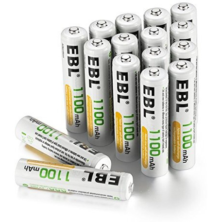 Ebl Rechargeable Aaa Batteries (16-Counts) Ready2Charge 1100Mah Ni-Mh Battery
