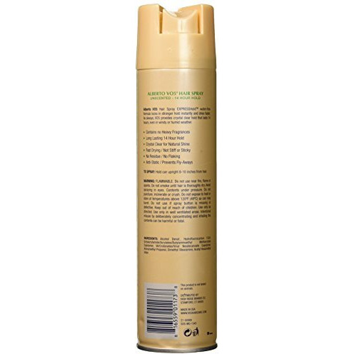 Alberto Vo5 Crystal Clear 14 Hour Hold Hair Spray Regular, 8.5 Ounce