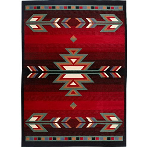 Home Dynamix Sagrada Southwest Area Rug 3X5 Black/Red/Ivory
