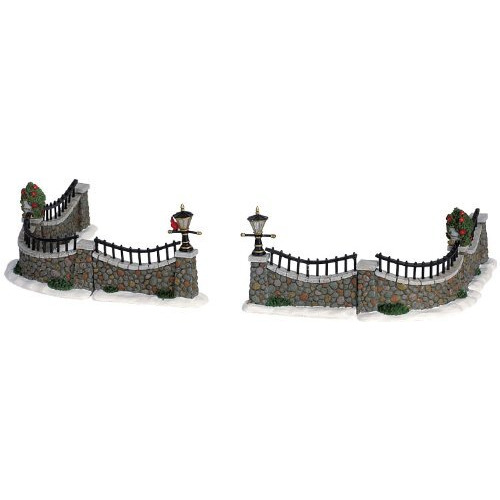 Lemax Village Collection Stone Wall Set Of 6 63576
