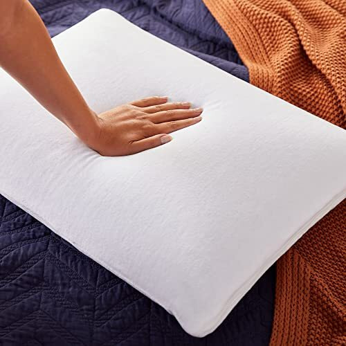 Sleep Innovations Classic Memory Foam Pillow, Standard Size, Head And Neck Alignment, Side, Stomach, And Back Sleepers, Medium Support
