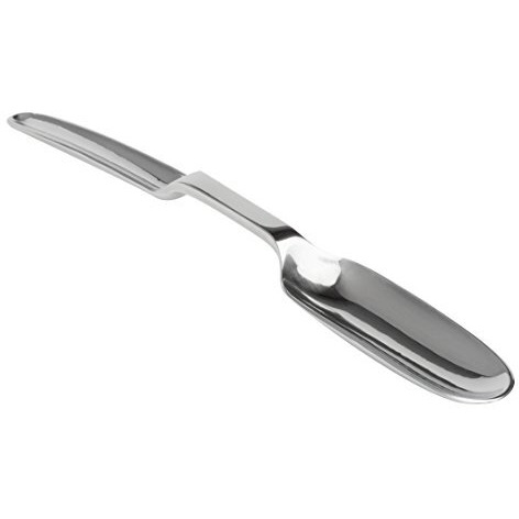 Fantes Dual-Sided Marrow Spoon, Ideal For Both Narrow And Big Bones, The Italian Market Original Since 1906, 975 X 75-Inches, Japanese 188 Stainless Steel