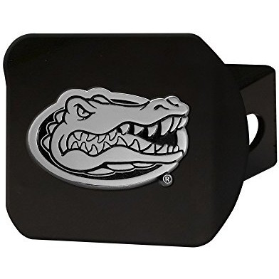 Fanmats 21028 Team Color 4-1/2"" X 3-3/8"" Florida Hitch Cover (Black)