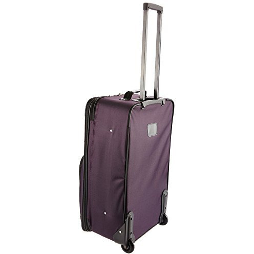 Rockland Journey Softside Upright Luggage Set, Expandable, Purple, 4-Piece (14192428)
