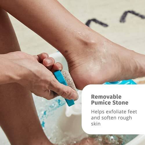 Homedics Bubble Mate Foot Spa, Toe Touch Controlled Foot Bath With Invigorating Bubbles And Splash Proof, Raised Massage Nodes And Removable Pumice Stone