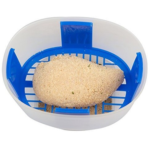 The Original Better Breader Bowl- All-In-One Mess-Free Batter Breading Station For Home & On-The-Go- Pour Seasoning, Add Meat Or Veggies & Shake For The Perfect Coating- Ideal For Thanksgiving Recipes