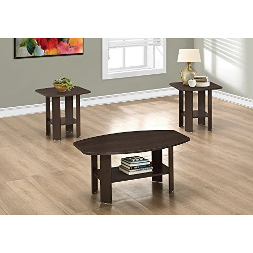 Monarch 3 Piece Table Set, Cappuccino