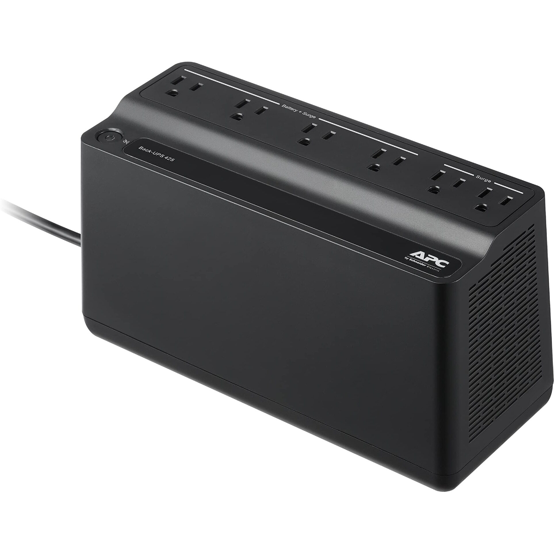 Apc Ups Battery Backup Surge Protector, 425Va Backup Battery Power Supply, Be425M