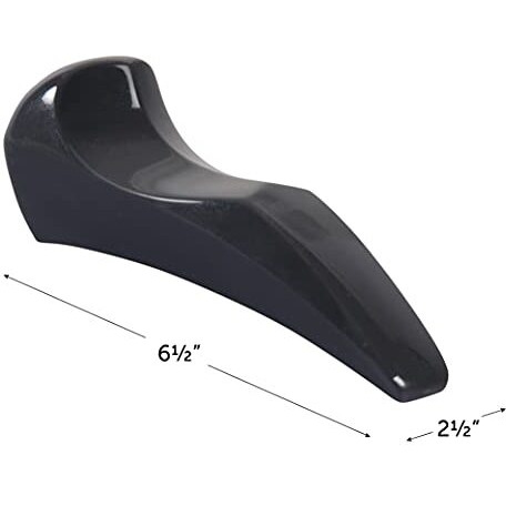 Softalk Ii Antibacterial Phone Shoulder Rest, Landline Office Telephone Accessory With Nonslip Ergo-Grip Cushion And Self-Adhesive Tape Attachment, Charcoal