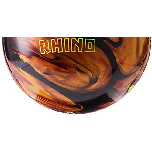 Brunswick Rhino Bowling Ball, Red/Black/Gold, 12 Lb