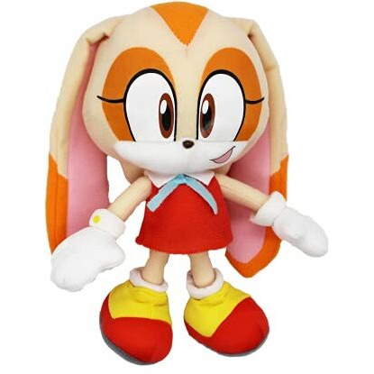 Great Eastern Sonic The Hedgehog Cream The Rabbit 7.5"" Plush