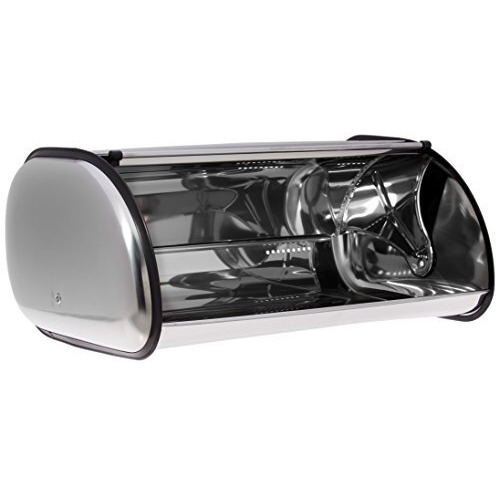 Home-It Stainless Steel Bread Box For Kitchen, Bread Bin, Storage Holder 16.5X10X8