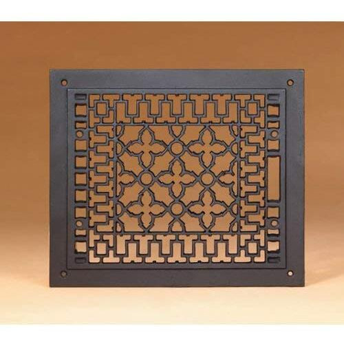 Minuteman International Cast Iron Floor Grate Grille, Black