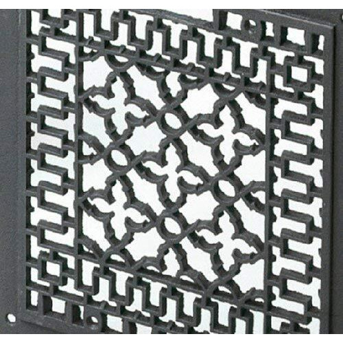 Minuteman International Cast Iron Floor Grate Grille, Black