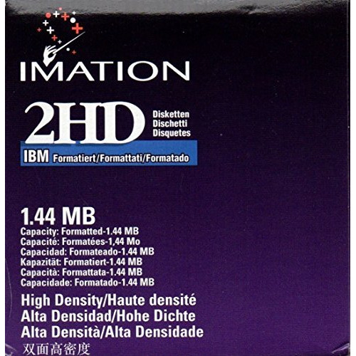 New Imation 25 Pack 2Hd 3.5"" 1.44 Floppy Disks Ibm Formatted