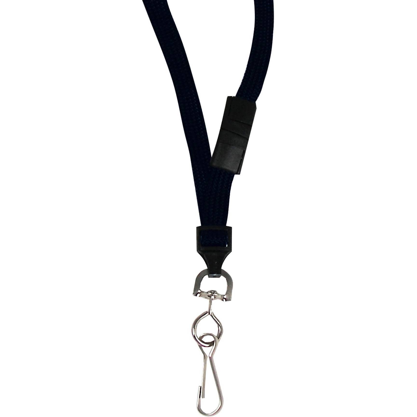 C-Line Breakaway Neck Lanyard With Swivel Hook, Black, 36 Inches Long, 12 Per Pack (89511)