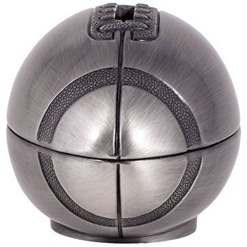 Creative Gifts International Pewter Football Bank For Kids, Newborn Gift, Polished Silver Finish, 4.25    X 2.5"", Brushed Non-Tarnish Nickel Plated Finish, Matte Finish, Gift Box Included