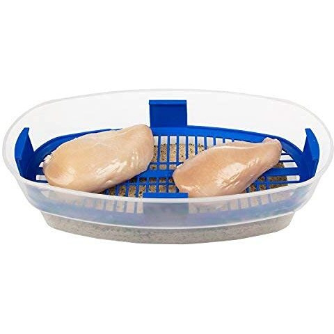 Cooks Choice Xl Original Better Breader Batter Bowl- All-In-One Mess Free Breading Station Tray For At Home Or On-The-Go - Pour In Seasoning, Add Meat Or Vegetables Of Choice, & Just Shake