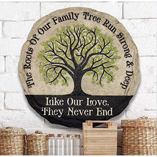 Spoontiques - Garden D  Cor -Life Is Good Ladybug Stepping Stone - Decorative Stone For Garden
