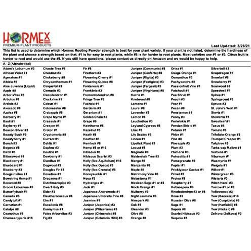 Hormex Rooting Powder 3 - For Moderately Easy To Root Plants - 0.3 Iba Rooting Hormone For Plant Cuttings - Fast & Effective - Free Of Alcohol, Dye, Gel & Preservatives For Healthier Roots, 21G