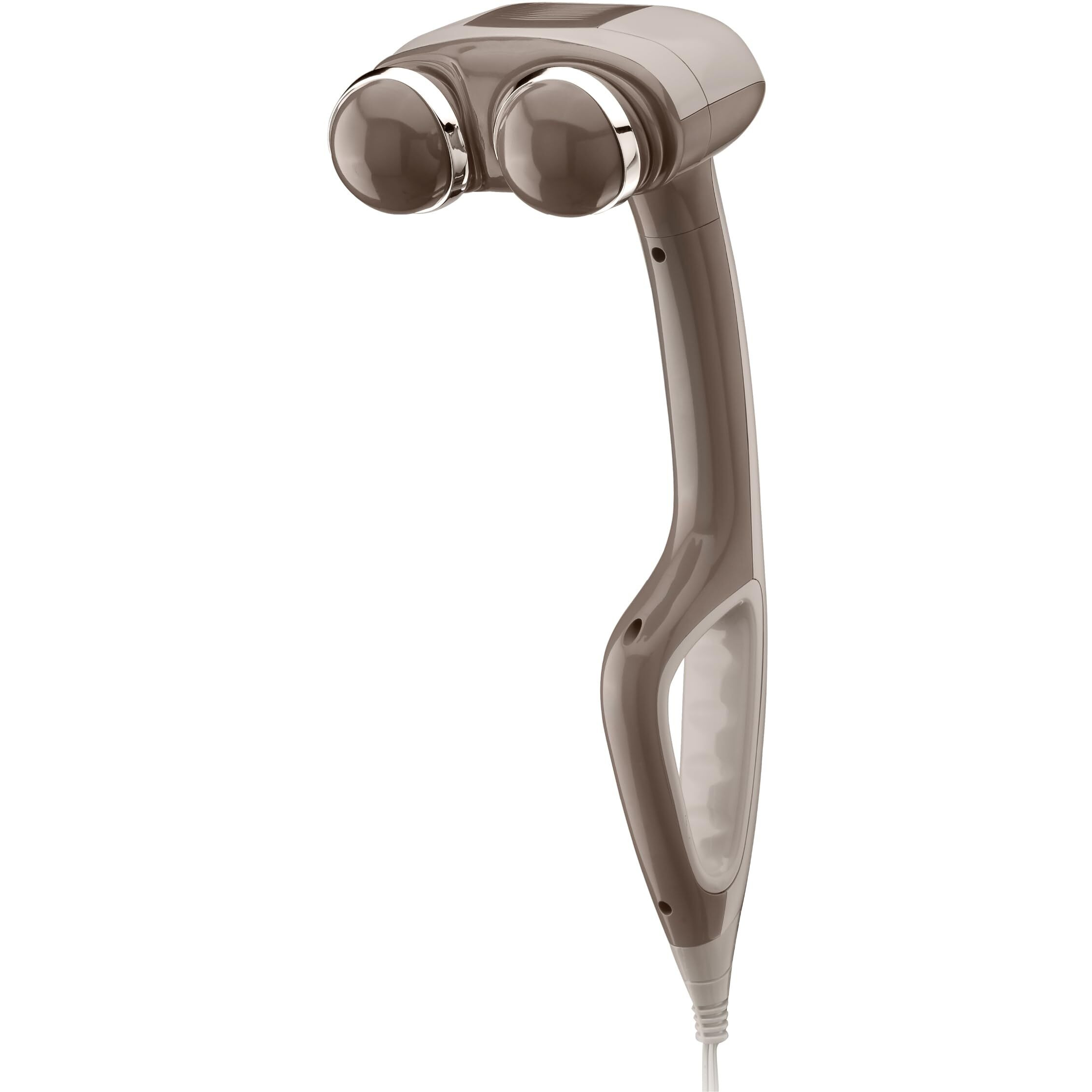 Homedics Percussion Action Massager With Heat | Adjustable Intensity , Dual Pivoting Heads | 2 Sets Interchangeable Nodes , Heated Muscle Kneading For Back , Shoulders , Feet , Legs , & Neck