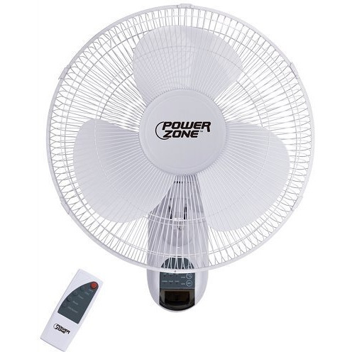 Homebasix Fw40-S1 Horizontal Oscillating Wall Mount Fan, White