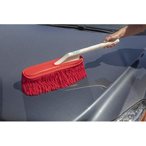 The Original California Car Duster California Car Duster 62443 Standard Car Duster With Plastic Handle, Red