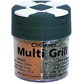 Coghlans Multi-Grill Spice And Herb Assortment Shaker (Seafood, Pepper Steak, Chicken, Grill & Boil)