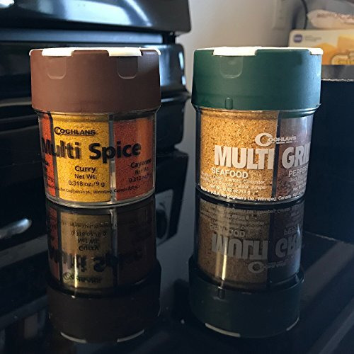 Coghlans Multi-Grill Spice And Herb Assortment Shaker (Seafood, Pepper Steak, Chicken, Grill & Boil)