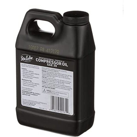 Sta-Lube Compressor Oil Sl22131-32 Fl Oz, Professional Formula Sae 30 Oil For Reciprocating & Rotary Compressors