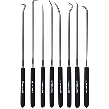 Ullman Devices Chp8-L Individual Hook And Pick Set, 9-3/4"", 8-Piece