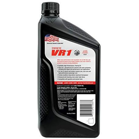 Valvoline Vr1 Racing Synthetic Sae 10W-30 Motor Oil 1 Qt
