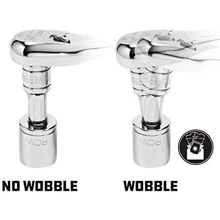 Powerbuilt 1/2-Inch Drive Wobble Extension Set, 3 Piece, 1/4-Inch, 3/8-Inch, 1/2-Inch, Up To 25 Degree - 640849