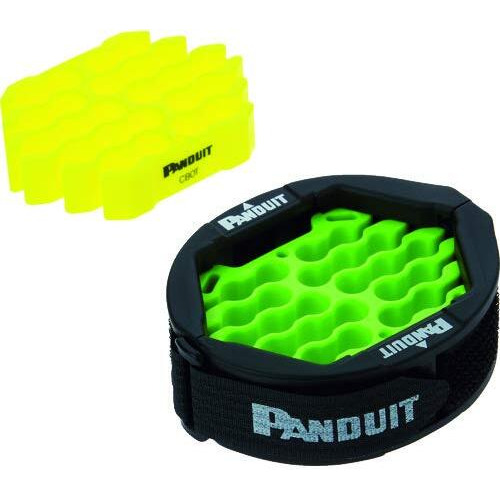 Panduit Cbot24K Cable Organizing Kit, Tool Kit Includes Jacket Cover, Hook And Loop Fastener, Green Cable Organizing Insert, Yellow Cable Organizing Insert