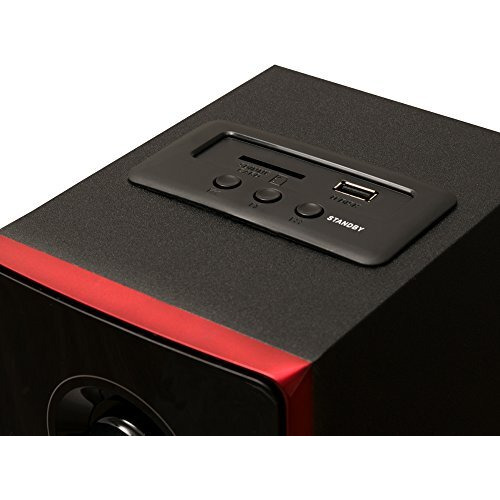 Acoustic Audio By Goldwood 2.1 Bluetooth Speaker System 2.1-Channel Home Theater Speaker System, Black (Aa2103)