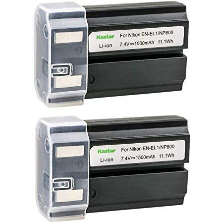 Kastar 2 Pack Replacement Nikon En-El1 Li-Ion Battery For Nikon Coolpix S60 S80 S205 S200 S210 S220 S500 S510 S520 S570 S600 S700 S3000 S4000 S5100 Digital Cameras