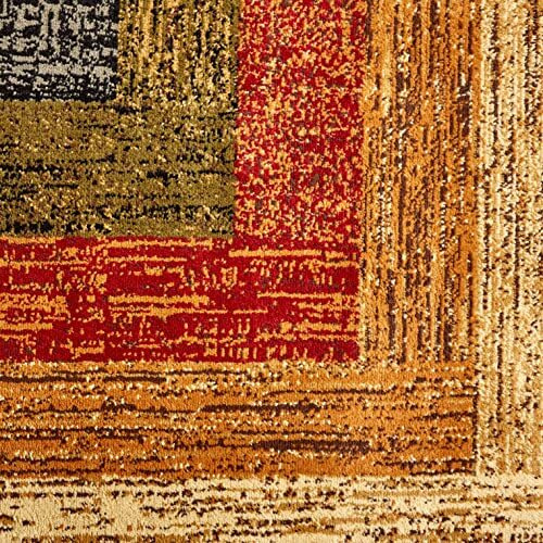 Home Dynamix Royalty Vega Contemporary Geometric Area Rug, Blackbrown, 52X72