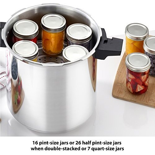 T-Fal Pressure Cooker 22 Quart Pressure Canner With Pressure Control 3 Psi Settings, Cookware, Pots And Pans Silver